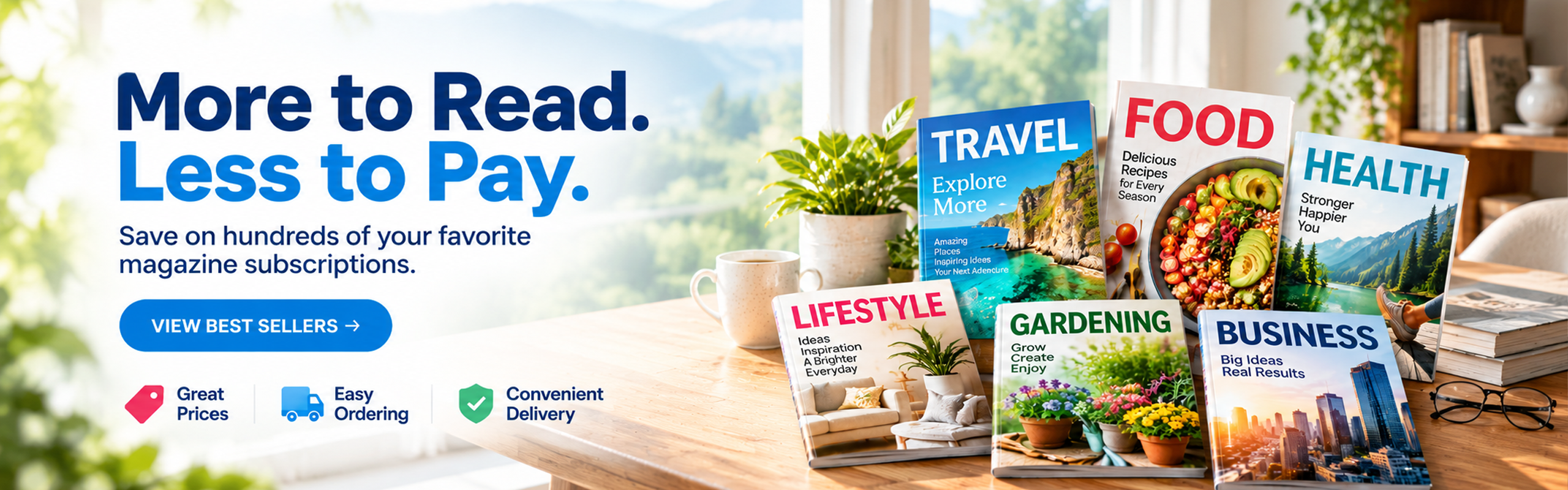 Discount Magazines - More to Read. Less to Pay.