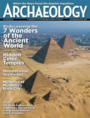 Archaeology magazine cover