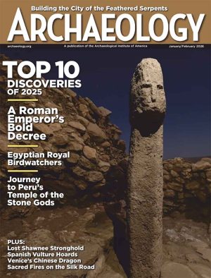 Archaeology magazine cover
